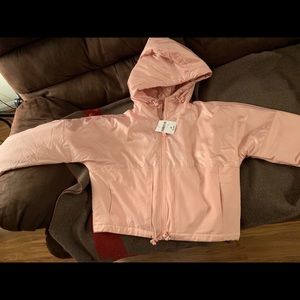 Pink puffy jacket